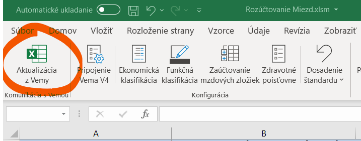 Aktualizácia z Vemy